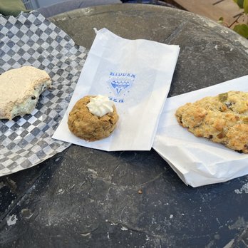 The Hidden Gem - Mint chocolate chip ice cream cookie, carrot cake cookie and the mushroom leeks scone - Ice Cream & Frozen Yogurt Near Me - Victoria, British Columbia