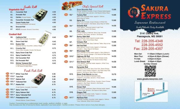 Menu photo 2 Sakura Express Pascagoula, MS