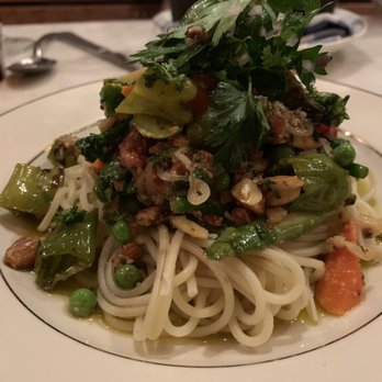 Poulet Bleu - Custom vegan pasta entree. Incredible. They were happy to accommodate - French Near Me - Pittsburgh, Pennsylvania