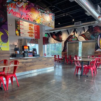 Dave's Hot Chicken - Trying to figure out the decor, the piped in music is an eclectic mix - Chicken Shop Near Me - Irvine, California Dave's Hot Chicken - Trying to figure out the decor, the piped in music is an eclectic mix - Chicken Shop Near Me - Irvine, California