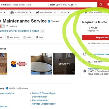 Arizona Maintenance Service - They will not give you a quote over the phone or email. Only in person. - Handyman Near Me - Cave Creek, Arizona Arizona Maintenance Service - They will not give you a quote over the phone or email. Only in person. - Handyman Near Me - Cave Creek, Arizona