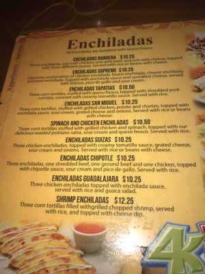 Menu photo 3 El Tapatio Mexican Restaurant Raleigh, NC