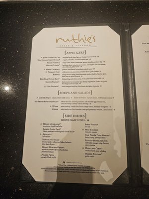 Menu photo 3 Ruthie's Steak & Seafood Riverside, IA Menu photo 3 Ruthie's Steak & Seafood Riverside, IA