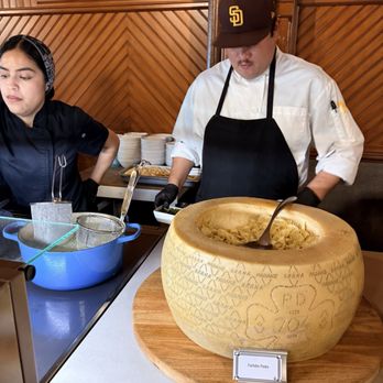Hotel del Coronado, Curio Collection by Hilton - Why is there cold pasta in a giant cheese wheel? No idea. - Coronado, CA