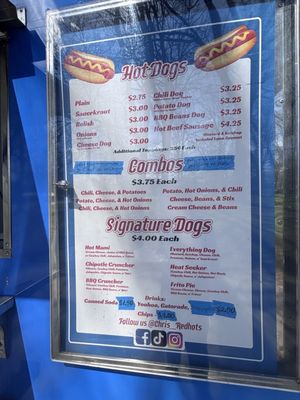 Menu photo 1 The Original Chris' Red Hots Newark, NJ
