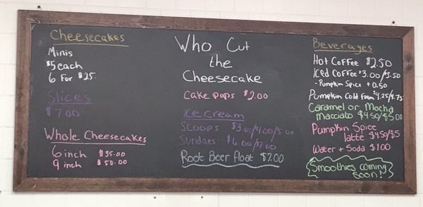 Menu photo 2 Who Cut The Cheesecake Chepachet, RI Menu photo 2 Who Cut The Cheesecake Chepachet, RI