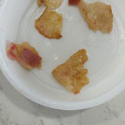 Pizza Pizza - You might eat raw bacon  but ......