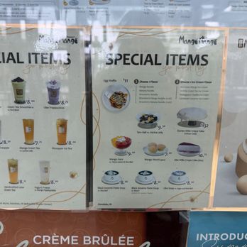 Mango Mango Dessert - Menu - Juice Bars & Smoothies Near Me - Honolulu, Hawaii