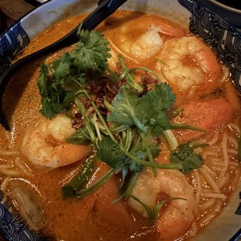 Reckless Noodle House - Curry Vermicelli Bowl with prawns - Bars Near Me - Seattle, Washington Reckless Noodle House - Curry Vermicelli Bowl with prawns - Bars Near Me - Seattle, Washington