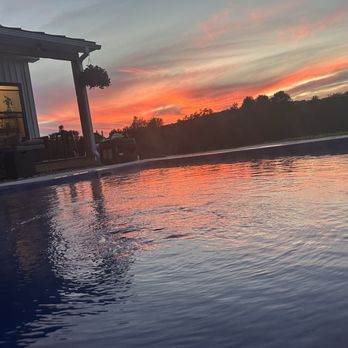 Leisure World Pools - Heated pool at sunset - Pool & Hot Tub Service Near Me - South Burlington, Vermont