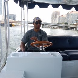 My husband captained the boat :)