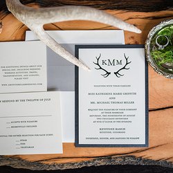 Lucky Onion - Antler Letterpress Invitation