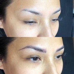 True Roots - Before and after microblading.