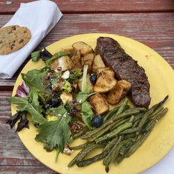 Triangle X Ranch - National Park Float Trips - Dinner before the float.