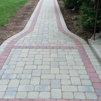 Natural Choice Landscaping - Front walkway, Camelot, unilock pavers - Landscaping Near Me - Tolland, Connecticut