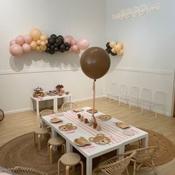 Oh My Goodness - Party room. The little chairs are so adorable!!