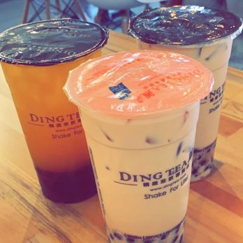 Ding Tea Garland - 2 strawberry milk teas and 1 mango tea - Coffee & Tea Near Me - Garland, Texas Ding Tea Garland - 2 strawberry milk teas and 1 mango tea - Coffee & Tea Near Me - Garland, Texas