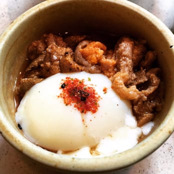 Okonomi - Poached egg ($2.50) and uni ($7) - Japanese Near Me - Brooklyn, New York Okonomi - Poached egg ($2.50) and uni ($7) - Japanese Near Me - Brooklyn, New York