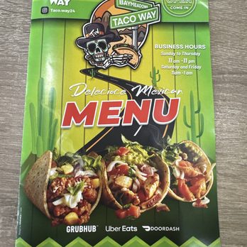 Taco Way - Menu Page 1 - Mexican Near Me - Jacksonville, Florida Taco Way - Menu Page 1 - Mexican Near Me - Jacksonville, Florida