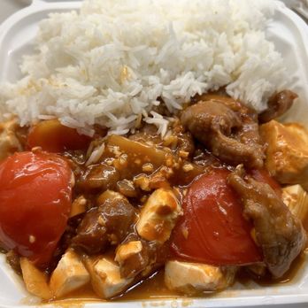 Hong Kong Restaurant - Lunch Special: Beef with Bean Curd & Tomato - Chinese Near Me - Union City, California