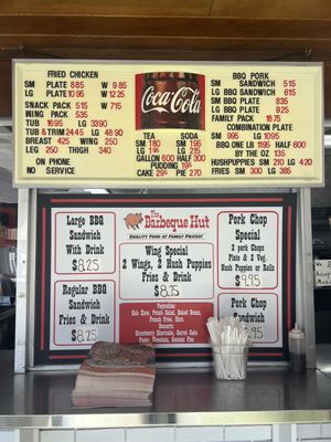 Menu photo 1 Bar-B-Que Hut Fayetteville, NC