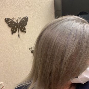 Yunique Hair Studio - This is supposed to be grey, matching my roots. It took 11 hours and $800. Disappointing. - Hair Salons Near Me - Olympia, Washington Yunique Hair Studio - This is supposed to be grey, matching my roots. It took 11 hours and $800. Disappointing. - Hair Salons Near Me - Olympia, Washington