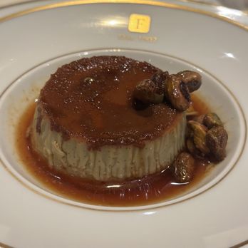 Fasano Restaurant New York - Pistachio flan - Italian Near Me - New York, New York Fasano Restaurant New York - Pistachio flan - Italian Near Me - New York, New York
