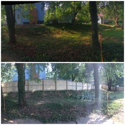 Before and after.