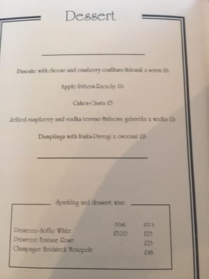 Menu photo 5 Daquise London, XGL