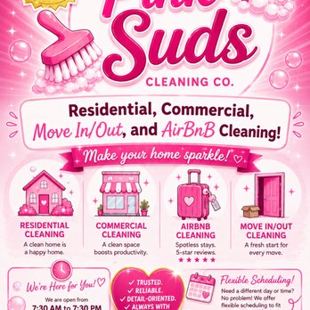 1. Pink Suds Cleaning