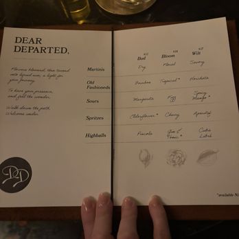 Dearly Departed - Menu - Cocktail Bars Near Me - Denver, Colorado