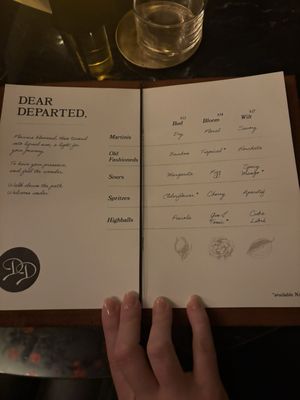 Menu photo 1 Dearly Departed Denver, CO