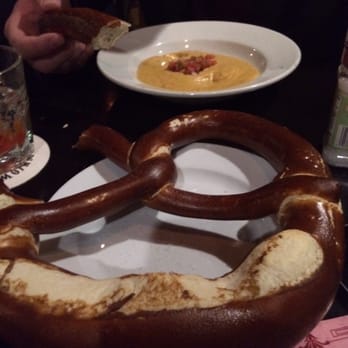 The Whiskey Kitchen - GIANT pretzel with cheese. No salt on the pretzel though? - Gastropubs Near Me - Virginia Beach, Virginia The Whiskey Kitchen - GIANT pretzel with cheese. No salt on the pretzel though? - Gastropubs Near Me - Virginia Beach, Virginia