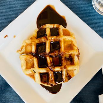 Verandah - Cafe by the Beach - Waffle with chocolate - Indian Near Me - White Rock, British Columbia Verandah - Cafe by the Beach - Waffle with chocolate - Indian Near Me - White Rock, British Columbia