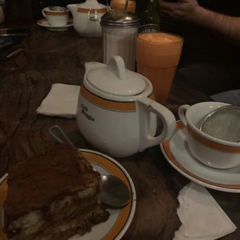 Caffe Reggio - Dessert Tiramisu, Ice cream with carrot juice - Italian Near Me - New York, New York Caffe Reggio - Dessert Tiramisu, Ice cream with carrot juice - Italian Near Me - New York, New York