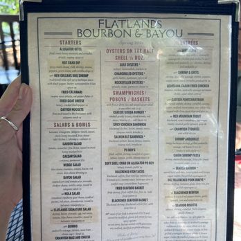 Flatlands Bourbon And Bayou - Menu as of 10/06/24 - Cajun/Creole Near Me - Alpharetta, Georgia Flatlands Bourbon And Bayou - Menu as of 10/06/24 - Cajun/Creole Near Me - Alpharetta, Georgia