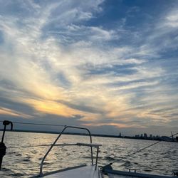 Sea Baltimore - Beautiful sunset view from the boat