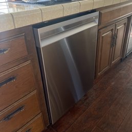 Affordable dishwasher installation. Best Buy was going to charge over $250!!