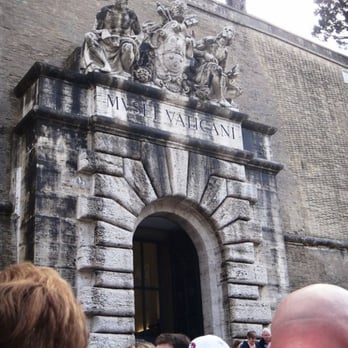 Musei Vaticani - Outside Vatican Museum w/ tour group of 35 people.  If I ever book a museum tour again I'm making sure it's a smaller group. - Museums Near Me - Rome, RM