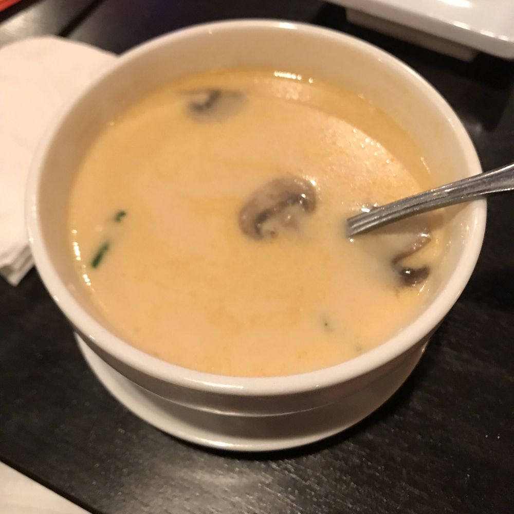 Thai Pepper - Yummy Tom Ka soup; perfect Coconut/Lime taste! - Pan Asian Near Me - Warner Robins, Georgia Thai Pepper - Yummy Tom Ka soup; perfect Coconut/Lime taste! - Pan Asian Near Me - Warner Robins, Georgia
