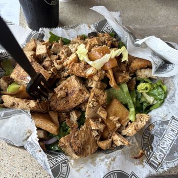 Bucharest Bar & Grill - Chicken Shawarma Salad - delicious! - Mediterranean Near Me - Detroit, Michigan