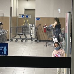 ALDI - Aldi blocked the bathroom because they don't want to clean them.