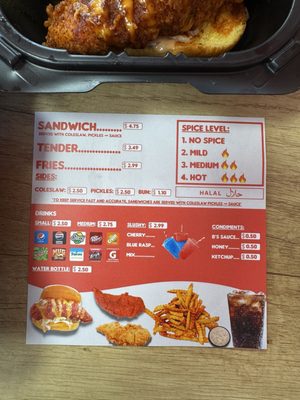 Menu photo 2 B's Hot Chicken Kent, WA