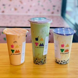 A Tea Moment - Thai Iced Tea, Matcha Strawberry Milk Tea, Jasmine Milk Tea w/ Boba â‹… El Segundo, California