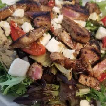 Dirt Bean - Mediterranean Salad with ahi tuna. - Coffee & Tea Near Me - Marlinton, West Virginia Dirt Bean - Mediterranean Salad with ahi tuna. - Coffee & Tea Near Me - Marlinton, West Virginia