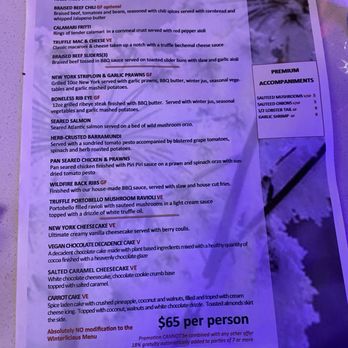 Wildfire Steakhouse - Winterlicious 2024 menu - Cocktail Bars Near Me - Toronto, Ontario Wildfire Steakhouse - Winterlicious 2024 menu - Cocktail Bars Near Me - Toronto, Ontario