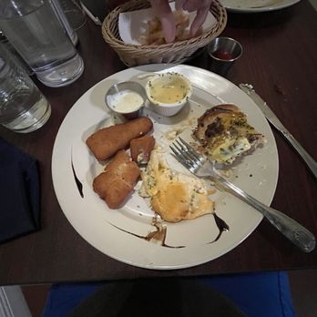Mona’s French Cafe - Poisson Frit & Gratin Dauphinois. . . You mean fish sticks? - French Near Me - Cypress, Texas