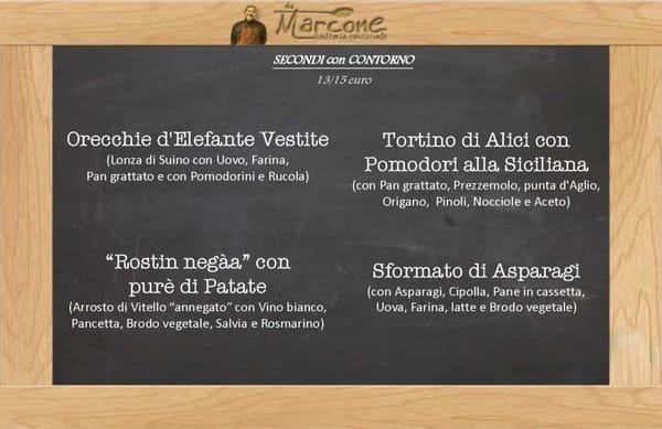 Menu photo 2 Da Marcone Milan, MI Menu photo 2 Da Marcone Milan, MI