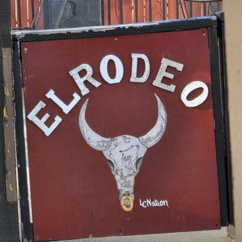 El Rodeo - The restaurant's sign in the outdoor dining area of the restaurant. - Mexican Near Me - Roanoke, Virginia