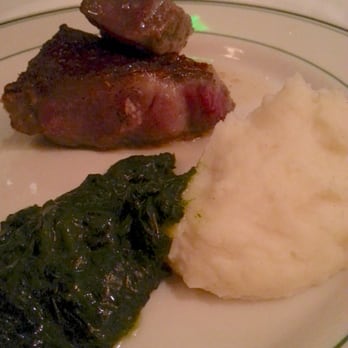 Wolfgang's Steakhouse - 12 oz Prime New York Sirloin with Cream Spinach and Mashed Potatoes - Restaurant Week Fixed Dinner - Steakhouses Near Me - Honolulu, Hawaii Wolfgang's Steakhouse - 12 oz Prime New York Sirloin with Cream Spinach and Mashed Potatoes - Restaurant Week Fixed Dinner - Steakhouses Near Me - Honolulu, Hawaii